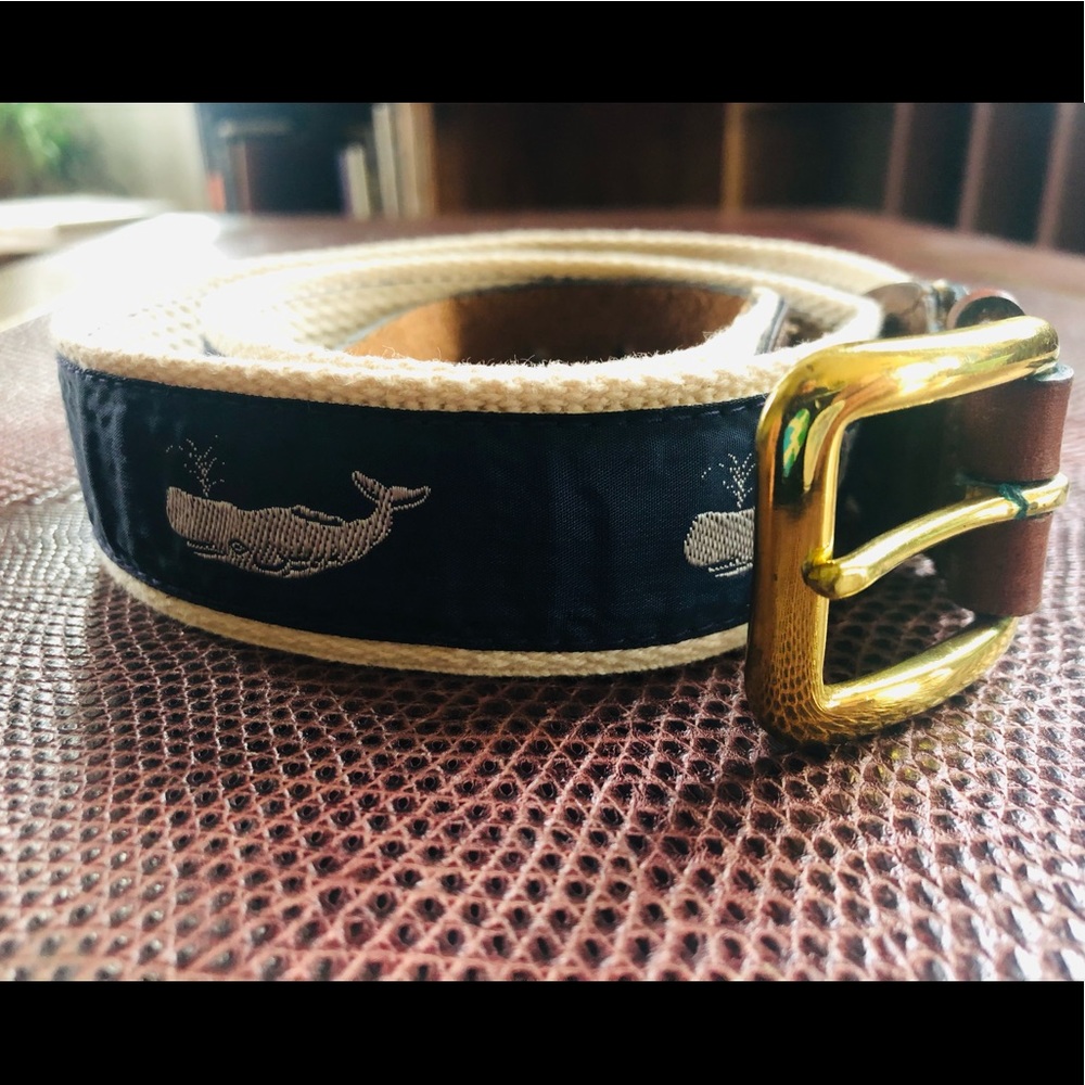 Canvas whale belt